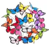 Image de Relaxdays Décoration de jardin papillon lot de 36 jardinière piquets pour plantes déco extérieur métal PVC coloré