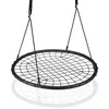 Image de Relaxdays Balançoire nid doiseau maille filet 120 cm à suspendre ajustable enfant adulte jardin extérieur 150 kg noir