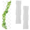 Image de Relaxdays Treillis extensible lot de 3 tuteur pliable jardin balcon terrasse 180 cm plastique blanc