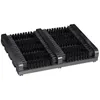 Image de Relaxdays Grille gratte-pieds en bois antidérapant brosses en plastique pour intérieur et extérieur noir