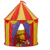 Image de Relaxdays Tente pour enfants prend la forme dun chapiteau pliable H x D : 125 x 95 cm multicolore