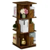 Image de Relaxdays Petite bibliothèque rotative à 360° 3 niveaux design industriel pour vos livres 95 x 39 x 39 cm marron