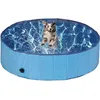 Image de Piscine pour Chien Relaxdays 30 x 120 cm Pliable en PVC Bleu