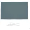 Image de Relaxdays Voile d ombrage rectangulaire imperméable anti-UV tendeurs terrasse balcon 2x3 m gris