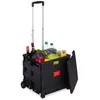 Image de Relaxdays chariot de courses pliable poignée télescopique et couvercle jusquà 35 kg 99x45x38 cm noir