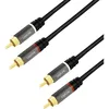 Image de Câble de raccordement LogiLink CA1207 Cinch-RCA audio 5.0 m noir blindé code couleur
