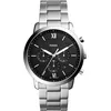 Image de Chronographe Homme - Fossil - NEUTRA CHRONO FS5384 - Acier Inoxydable - Noir - Argenté