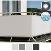 Image de Sol Royal Brise vue pour balcon 500x90cm Blanc SolVision PB2 PES en Polyester avec oeillets et cordons