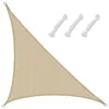 Image de Voile dombrage UV 3x3x425 HDPE Triangle Protection Solaire Toile ivoire