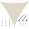 Image de 5x5x5 Voile dOmbrage Triangulaire Étanche - Toile de Jardin avec Fixation Inox