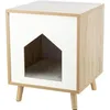 Image de Abri - TRIXIE - Isa - Aspect bois - 40 x 50 x 40 cm - Brun clair / Blanc