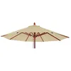 Image de Toile pour parasol de gastronomie en bois HWC-C57 rond Ø4m polyester 3kg - crème