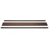 Image de Set de finition pour brise-vue WPC Sarthe profil de finition brise-vent poteaux WPC - 180cm brun