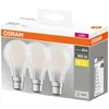 Image de OSRAM - Led standard full glass 7W B22 blanc chaud boite de 3