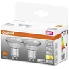 Image de OSRAM Spot par16 LED 50 verre 4.3W GU10 350lm 2700K chaud - Boite de 2