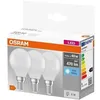 Image de Ampoules LED sphère dépolie OSRAM - Boite de 3 - E14 49W - Blanc froid