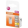 Image de OSRAM - Boite de 2 LED capsule clair 0.9W G4 100lm 2700K chaud