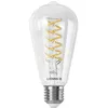Image de LEDVANCE Ampoule LED SMART+ WIFI transparente 8W 806lmforme Edison 64mm et culot E27 lumière blanche réglable (2700-6500K)