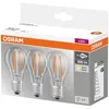 Image de OSRAM Lot de 3 Ampoules LED E27 standard claire 7 W équivalent à 60 W blanc chaud