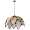 Image de OSRAM Decor Rattan Lotus suspension 670mm E27 Marron rotin métal naturel pour salon et salle à manger