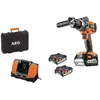 Image de Perceuse compacte brushless AEG 18 V - 3 batteries - chargeur BSB18C2BLLI-X03C
