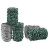 Image de fil de fer barbelé galvanisé 17 mm pour clôture de protection contre la faune sauvage Vert / 50 m