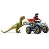 Image de SCHLEICH - Fuite sur quad face au vélociraptor - Dinosaurs - Pour Enfant de 4 ans et plus - Multicolore