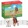 Image de Coffret SCHLEICH - Equipe de Cowboy et leurs lassos - 42577 - Gamme Farm World