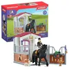Image de Box avec Tori et Princess Extension pour écurie schleich avec 26 éléments inclus dont 1 cheval schleich coffret figurines pour