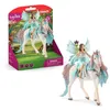 Image de Figurine Fée Eyela avec licorne de princesse Coffret princesse volante avec figurine licorne et baguette magique Schleich 70569 Ba