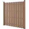 Image de [neu.holz] Clôture de Jardin Brise Vent Brise Vue Bois Composite (WPC) Brun 185 x 193 cm
