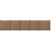 Image de Clôture Brise Vue Getafe Bois Composite Marron 183 x 879 cm