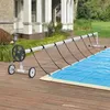 Image de Enrouleur pour bâche de piscine Amorgo à longueur réglable 300-630 cm