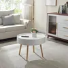 Image de Table basse avec plateau amovible Bongard 45 x 60 cm blanc