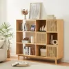 Image de Bibliothèque Ypäjä bambou 128 x 147 x 39 cm naturel