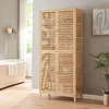 Image de Armoire de salle de bain Raurgela bambou 180 x 80 x 40 cm naturel