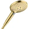 Image de Pommeau de douche HANSGROHE Raindance Select S EcoSmart 120 3 jets aspect doré poli