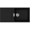 Image de Evier 1 bac avec égouttoir 980 HANSGROHE S52 synthèse noir