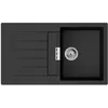 Image de Evier 1 bac avec égouttoir 840 HANSGROHE S52 synthèse noir