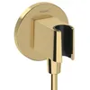 Image de Support pommeau de douche HANSGROHE FixFit S aspect doré poli