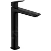 Image de Mitigeur de lavabo - HANSGROHE - Logis - Noir mat - EcoSmart - 299 mm de hauteur