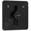 Image de Mitigeur encastré 2 sorties - HANSGROHE - DuoTurn Q - Noir mat - Rosace réglable ±3° - Débit réglable