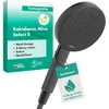 Image de Pommeau de douche - HANSGROHE - Raindance Alive Select S 24511340 - EcoSmart 71 l/min - PowderRain & RainAir - Noir brossé 125 mm