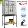 Image de Yaheetech Cage Oiseaux 81 x 47 x 160 cm Volière Perruche Perruquet Canaris sur Roulettes avec Support Détachable