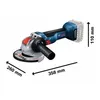 Image de Meuleuse angulaire - BOSCH PROFESSIONAL - GWX 18V-10 - 1000 W - 125 mm - Sans batterie