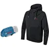Image de Veste à capuche chauffante 06188000EV BOSCH PROFESSIONAL - GHH 12+18V XA - Taille 3XL - Noir - Sans batterie