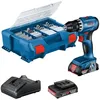 Image de Perceuse-visseuse Bosch professional GSR 18V + 2 batteries 20Ah + chargeur + 82 pièces en L-Case