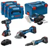 Image de KIT 4 Outils GSR/GWS/GKM/GGS - BOSCH - avec 1 x ProCore 18V 4.0Ah + 2 x ProCore 18V 5.5Ah - chargeur - L-BOXX - 0615990N3A
