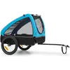 Image de Remorque de vélo pour chien Klarfit Husky - 250L - 600D - Bleue