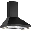 Image de Hotte Aspirante - Hotte décorative - Klarstein Victoria 60 cm - rétro design - 6445 m³-h - 2 lampes LED - Noir